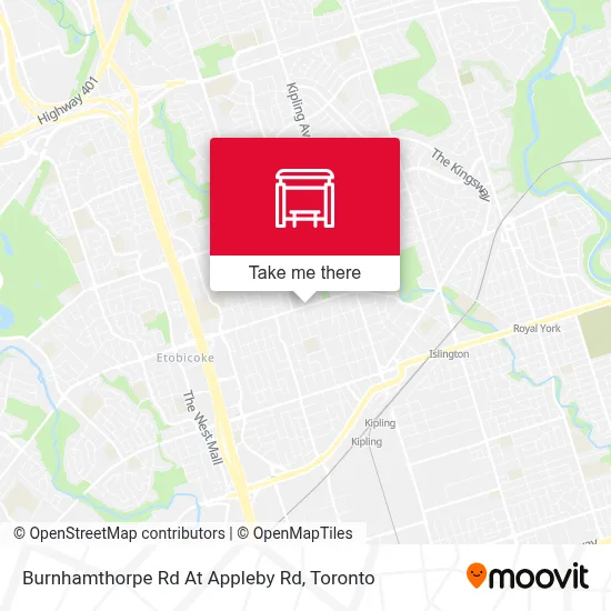 Burnhamthorpe Rd At Appleby Rd map
