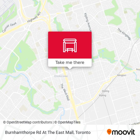 Burnhamthorpe Rd At The East Mall map