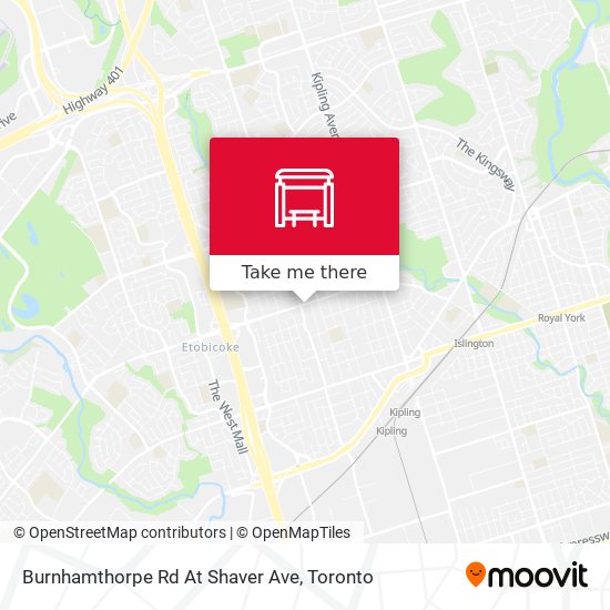 Burnhamthorpe Rd At Shaver Ave plan