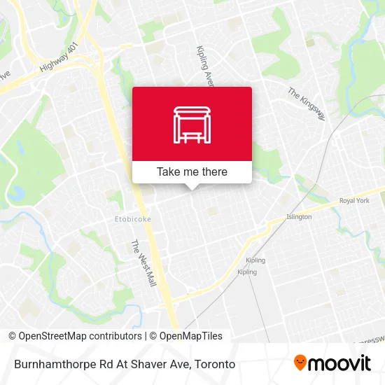 Burnhamthorpe Rd At Shaver Ave map