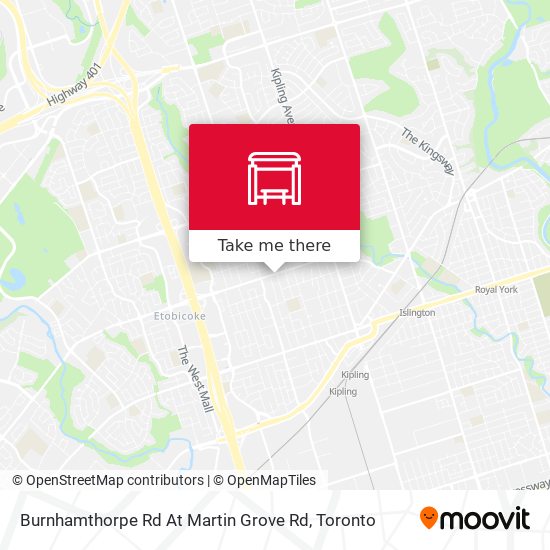 Burnhamthorpe Rd At Martin Grove Rd map