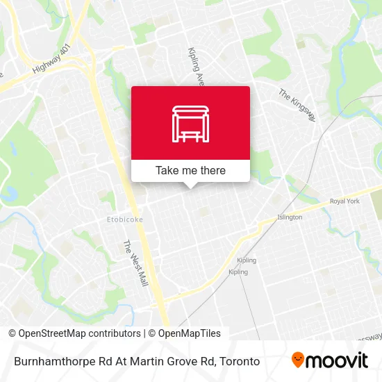 Burnhamthorpe Rd At Martin Grove Rd map