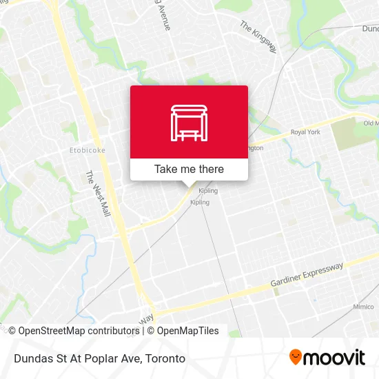 Dundas St At Poplar Ave map
