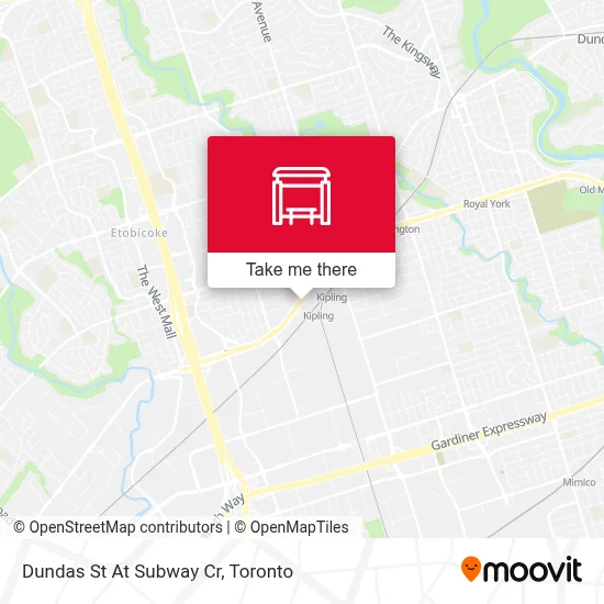 Dundas St At Subway Cr map