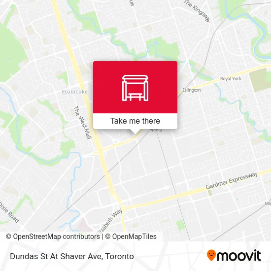 Dundas St At Shaver Ave map