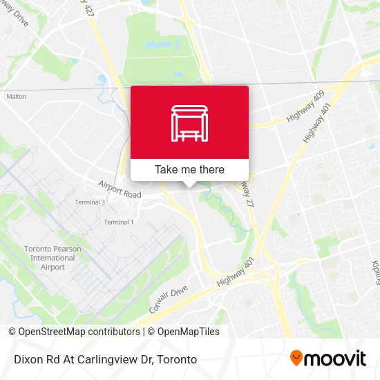 Dixon Rd At Carlingview Dr map