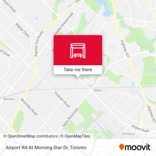 Airport Rd At Morning Star Dr map