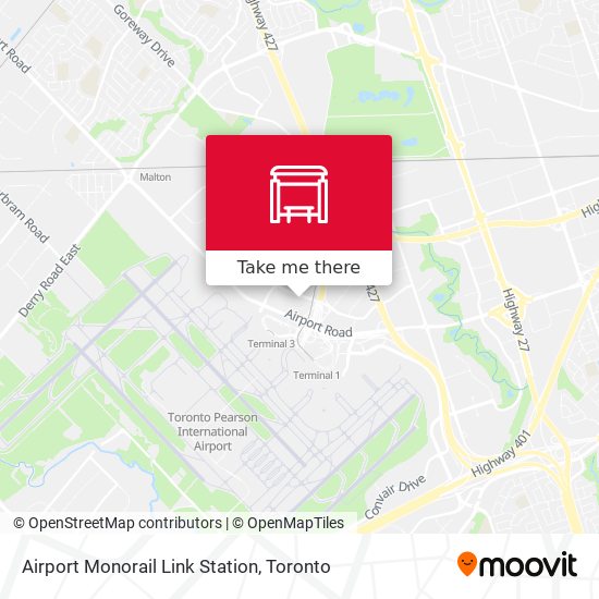 Airport Monorail Link Station map