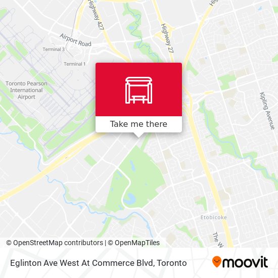 Eglinton Ave West At Commerce Blvd map
