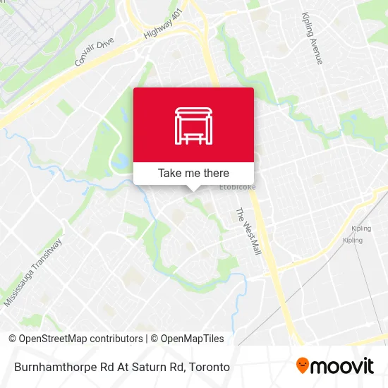 Burnhamthorpe Rd At Saturn Rd map