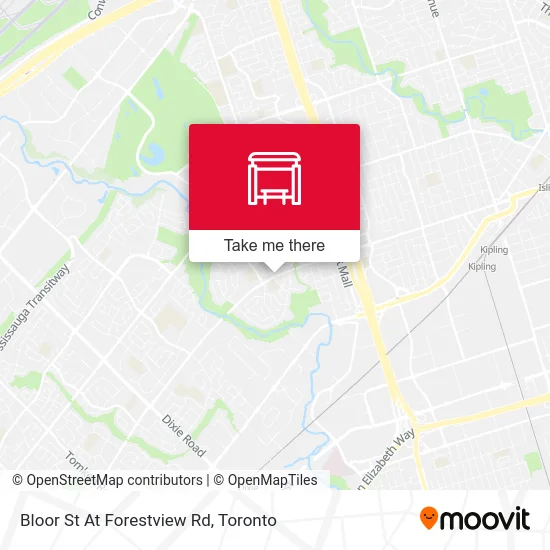 Bloor St At Forestview Rd map