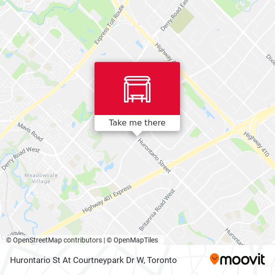 Hurontario St At Courtneypark Dr W map