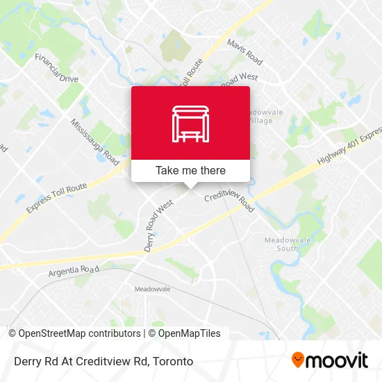 Derry Rd At Creditview Rd map