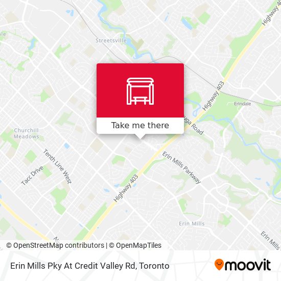 Erin Mills Pky At Credit Valley Rd map