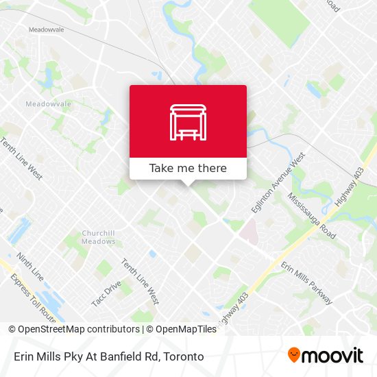 Erin Mills Pky At Banfield Rd map