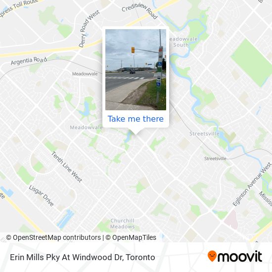 Erin Mills Pky At Windwood Dr map