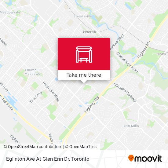 Eglinton Ave At Glen Erin Dr map