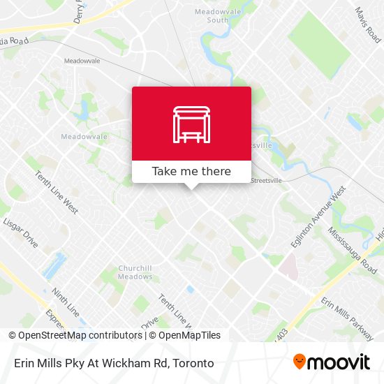 Erin Mills Pky At Wickham Rd map
