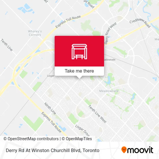 Derry Rd At Winston Churchill Blvd map