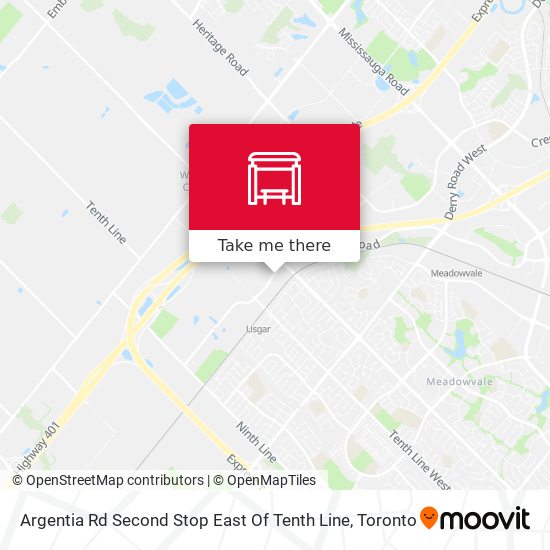 Argentia Rd Second Stop East Of Tenth Line plan