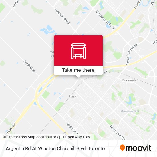 Argentia Rd At Winston Churchill Blvd plan