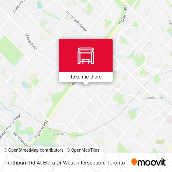 Rathburn Rd At Elora Dr West Intersection map