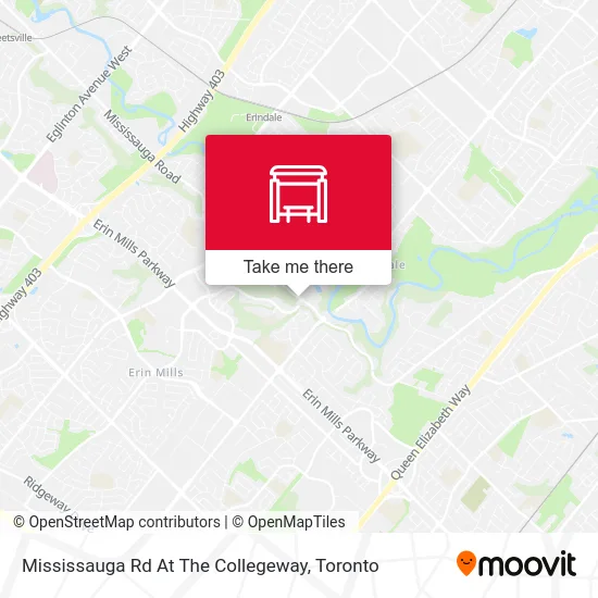 Mississauga Rd At The Collegeway map
