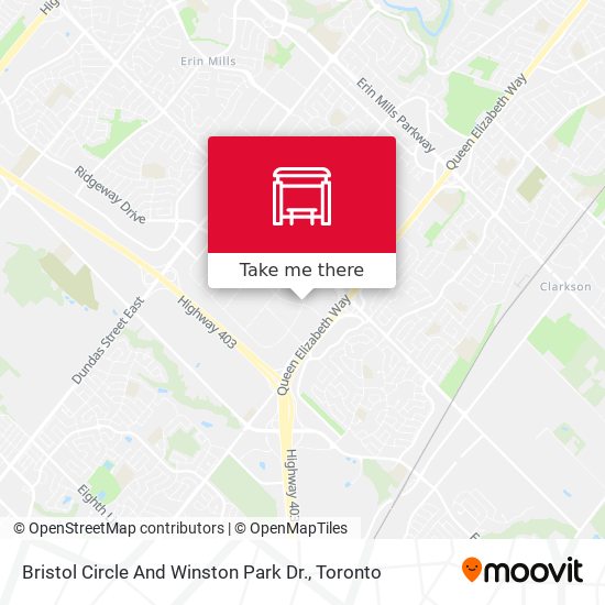 Bristol Circle And Winston Park Dr. map