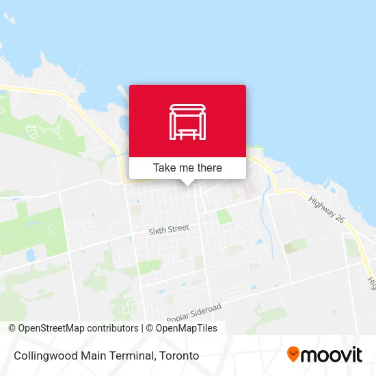 Collingwood Main Terminal map