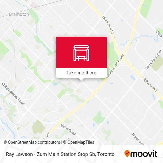 Ray Lawson - Zum Main Station Stop Sb map