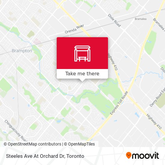 Steeles Ave At Orchard Dr map