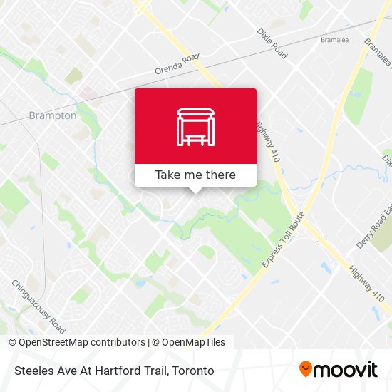 Steeles Ave At Hartford Trail map