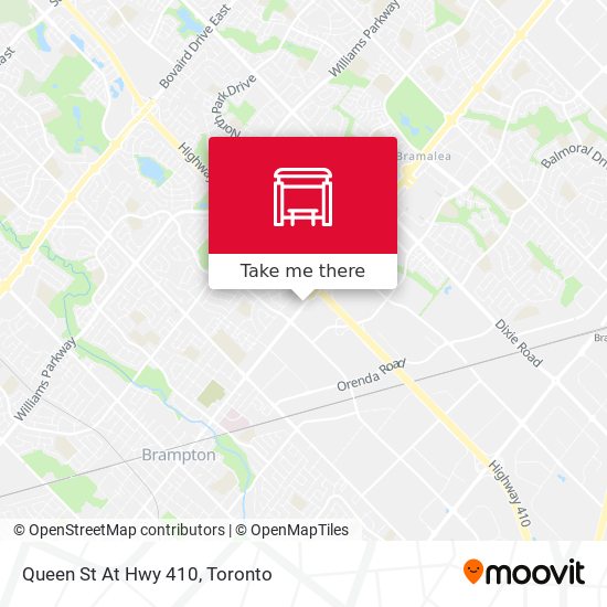 Queen St At Hwy 410 map