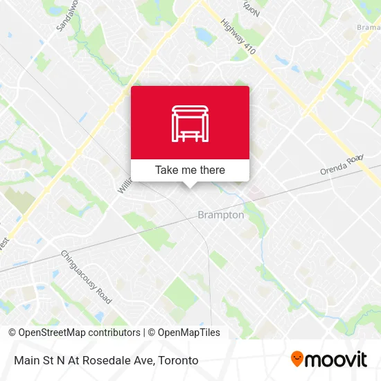 Main St N At Rosedale Ave map