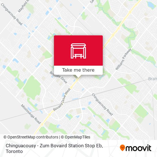 Chinguacousy - Zum Bovaird Station Stop Eb map
