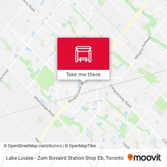Lake Louise - Zum Bovaird Station Stop Eb map