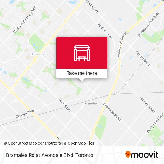 Bramalea Rd at Avondale Blvd map