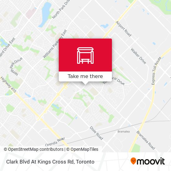 Clark Blvd At Kings Cross Rd map
