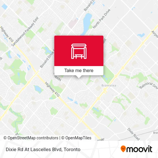 Dixie Rd At Lascelles Blvd map