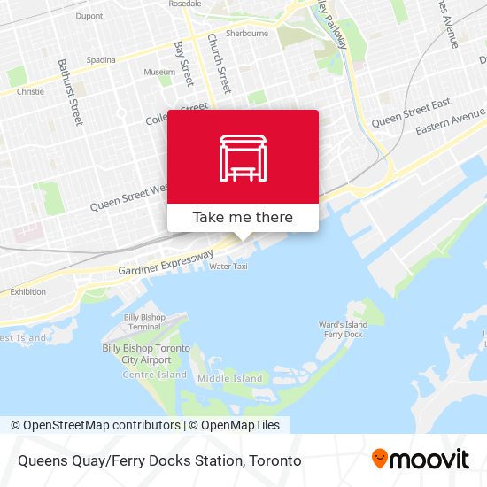 Queens Quay / Ferry Docks Station plan