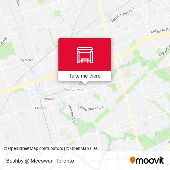 Bushby @ Mccowan map