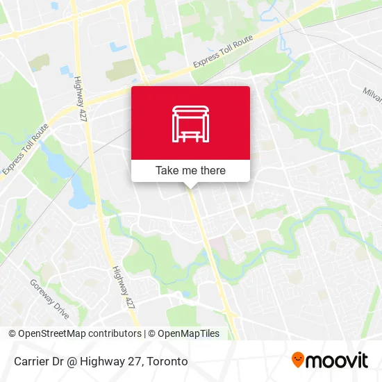 Carrier Dr @ Highway 27 map