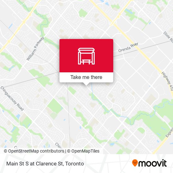 Main St S at Clarence St map