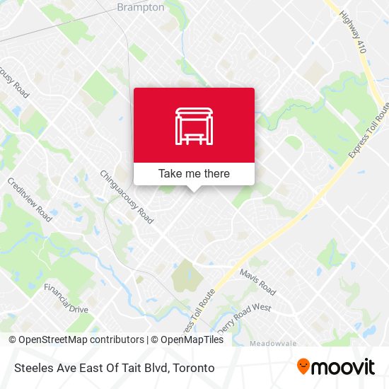 Steeles Ave East Of Tait Blvd map