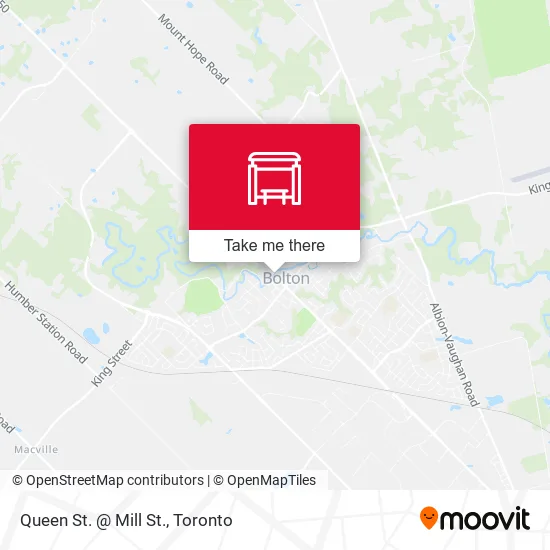 Queen St. @ Mill St. map
