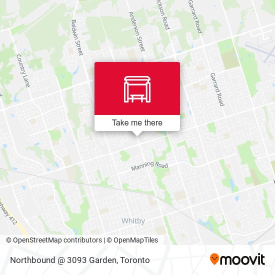 Northbound @ 3093 Garden map