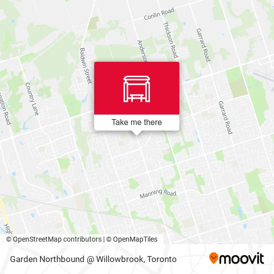 Garden Northbound @ Willowbrook map