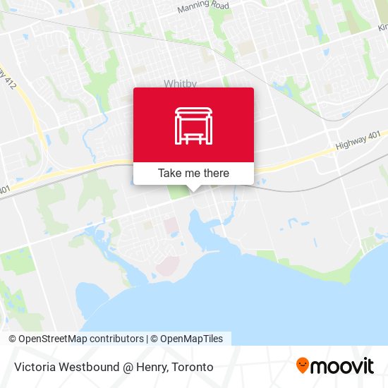 Victoria Westbound @ Henry map