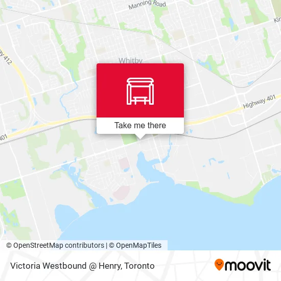 Victoria Westbound @ Henry map