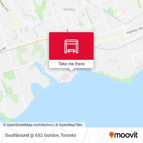 Southbound @ 652 Gordon map